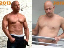 Vin Diesel presume sus abdominales